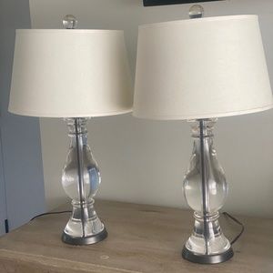 Pottery barn set of two lamps